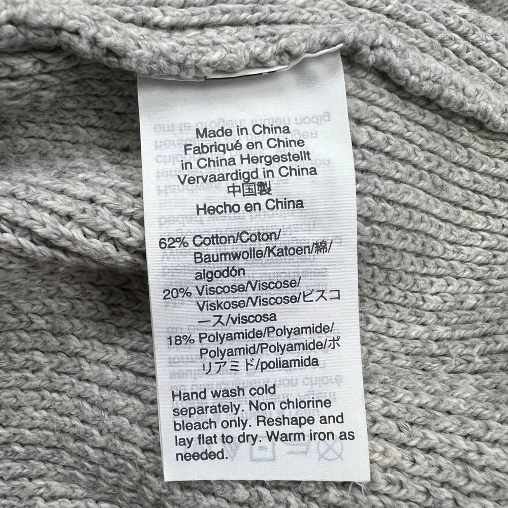 Madewell Light Gray Slit Back Sweater - Picture 7 of 7